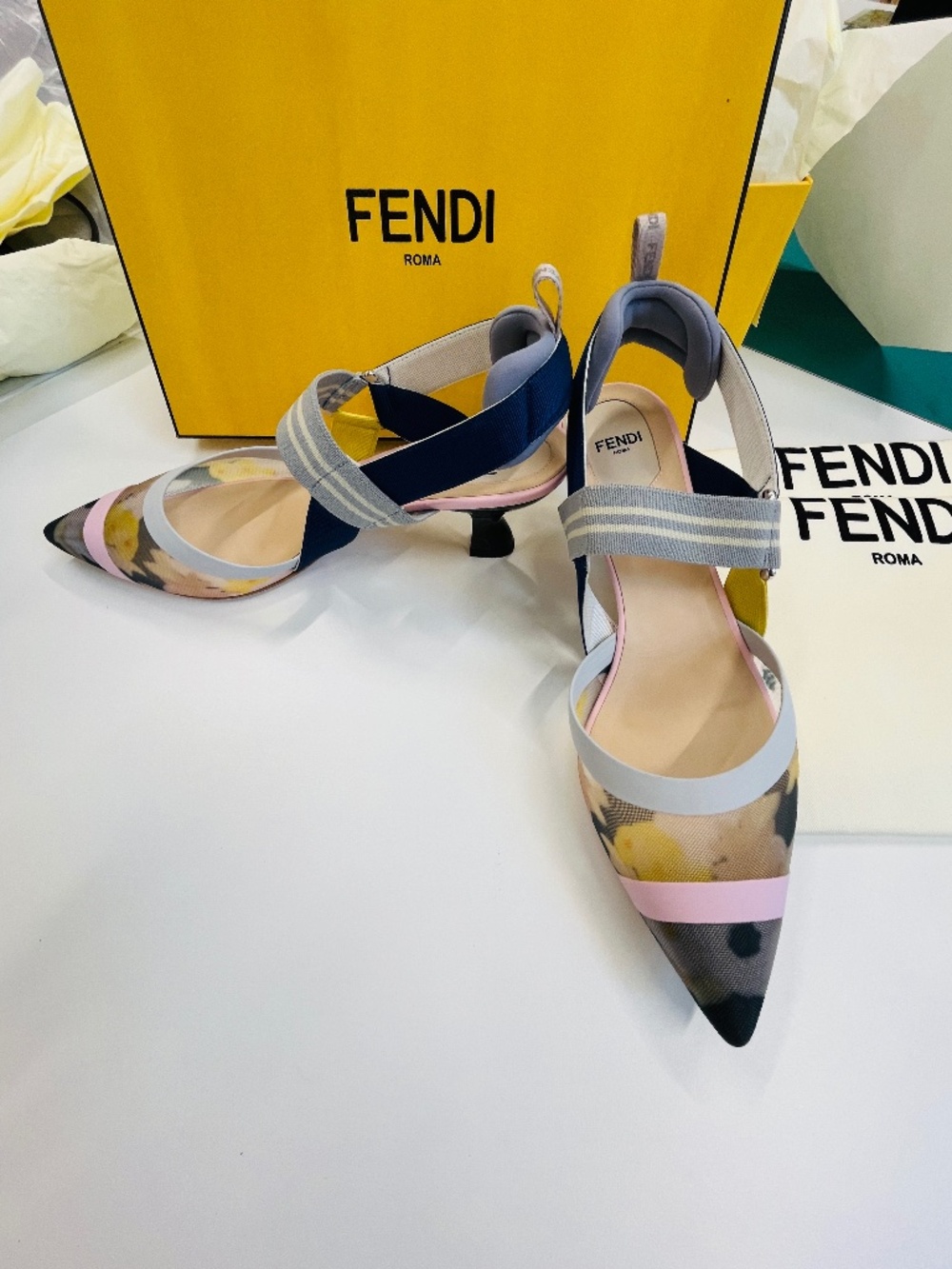 Fendi Colibri Low Heel, size 10 (40)